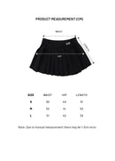 R//W Pleated Skirt (Black)