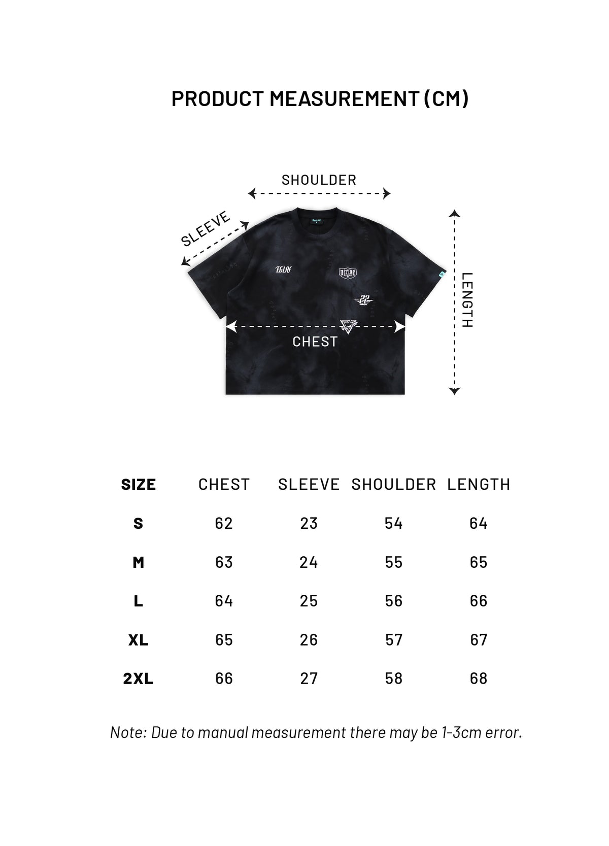 R//W Badges Boxy Tee (Black)