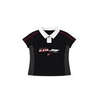 EGS Collar Crop Top (Black)
