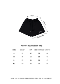 RC Embroidery Logo Casual Shorts (Black)