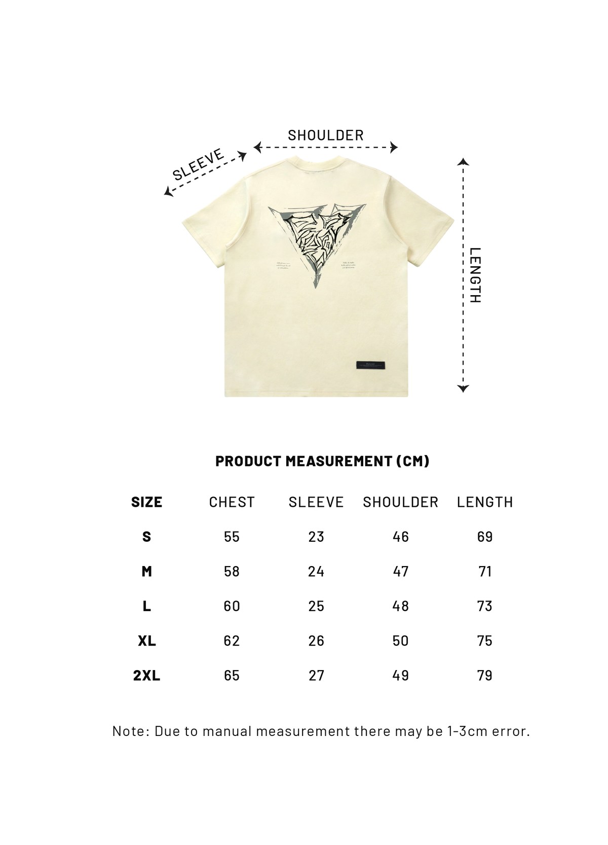 RC Embroidery Logo Tee (Cream White)